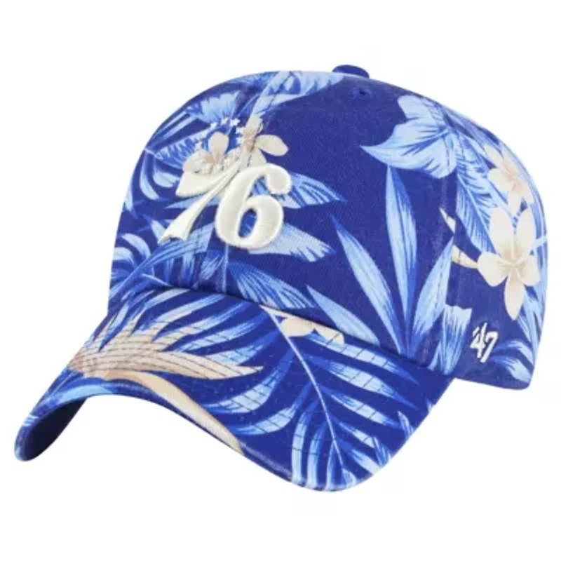 NBA Philadelphia 76ers Tropicalia Floral Clean Up Adjustable Hat