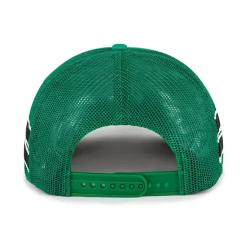 NBA Kelly Boston Celtics Sidebrand Stripes Trucker Adjustable Hat