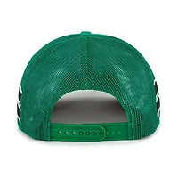 NBA Kelly Boston Celtics Sidebrand Stripes Trucker Adjustable Hat