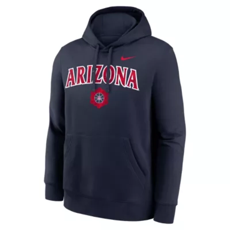 NCAA Nike Arizona Wildcats Space Basketball Club Fleece Hoodie