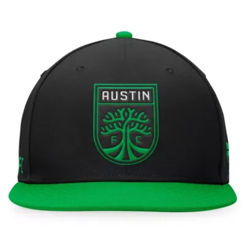 MLS Fanatics Black/Green Austin FC Downtown Snapback Hat