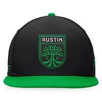 MLS Fanatics Black/Green Austin FC Downtown Snapback Hat