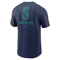 MLB Nike Seattle Mariners Large Logo Back Stack T-Shirt