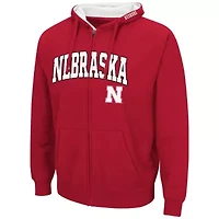 NCAA Nebraska Huskers Arch & Logo 3.0 Full-Zip Hoodie