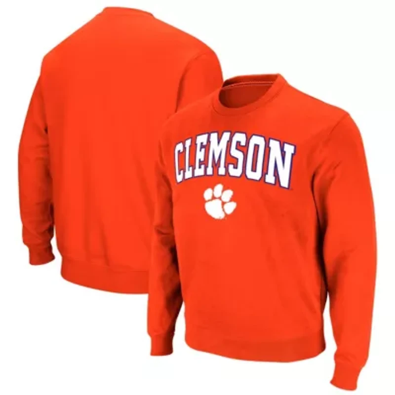 NCAA Clemson Tigers Arch & Logo Pullover Sweatshirt