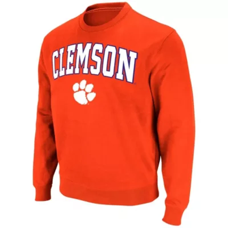 NCAA Clemson Tigers Arch & Logo Pullover Sweatshirt
