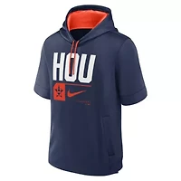 MLB Nike Houston Astros Tri Code Lockup Short Sleeve Pullover Hoodie