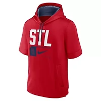 MLB Nike St. Louis Cardinals Tri Code Lockup Short Sleeve Pullover Hoodie