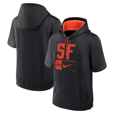 MLB Nike San Francisco Giants Tri Code Lockup Short Sleeve Pullover Hoodie
