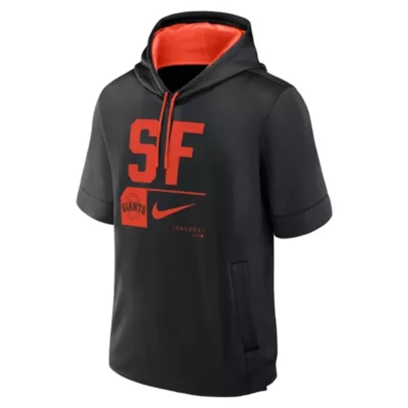 MLB Nike San Francisco Giants Tri Code Lockup Short Sleeve Pullover Hoodie