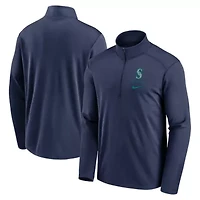 MLB Nike Seattle Mariners Franchise Logo Pacer Performance Half-Zip Top