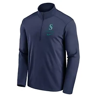 MLB Nike Seattle Mariners Franchise Logo Pacer Performance Half-Zip Top