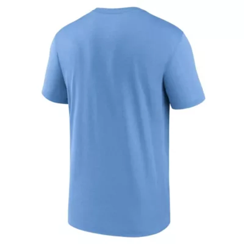 MLB Nike Light Tampa Bay Rays Legend Fuse Large Logo Performance T-Shirt