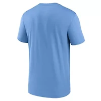 MLB Nike Light Tampa Bay Rays Legend Fuse Large Logo Performance T-Shirt
