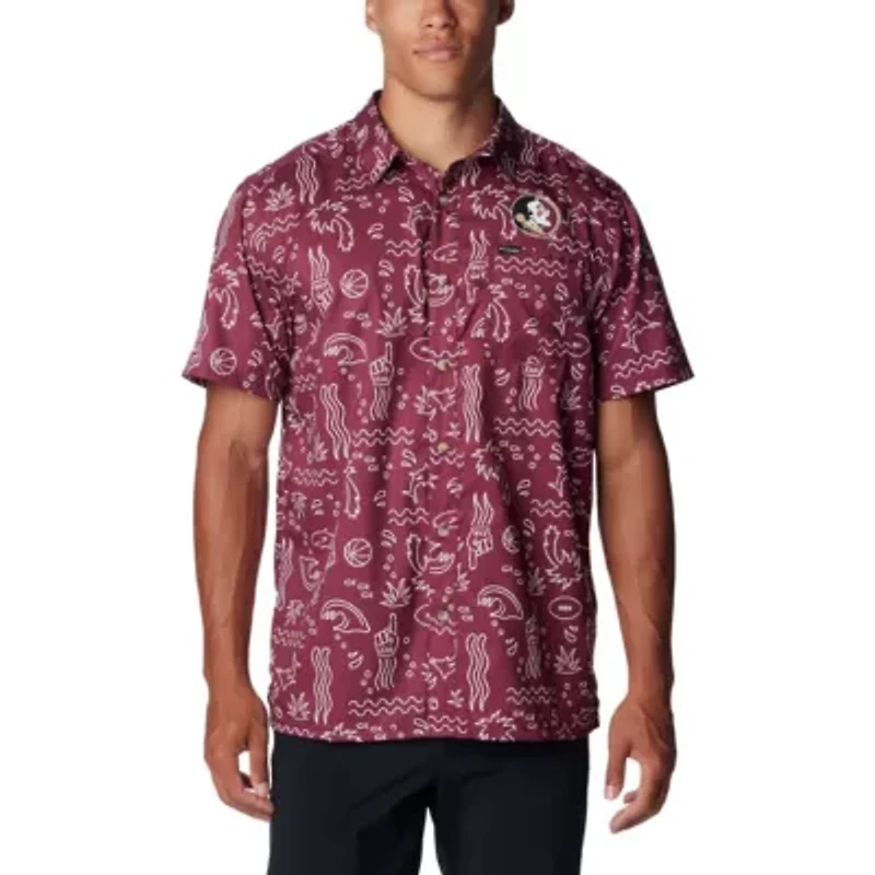 NCAA Florida State Seminoles Super Slack Tide Omni-Wick Button-Up Shirt