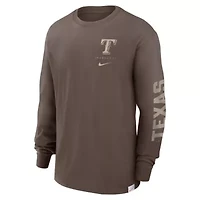 MLB Nike Light Texas Rangers Statement Max90 Long Sleeve T-Shirt