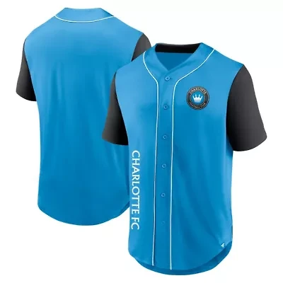 MLS Fanatics Charlotte FC Balance Fashion Baseball Jersey