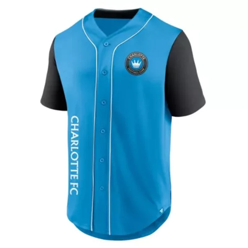 MLS Fanatics Charlotte FC Balance Fashion Baseball Jersey