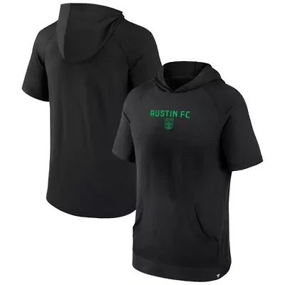 MLS Fanatics Austin FC Match Raglan Short Sleeve Pullover Hoodie