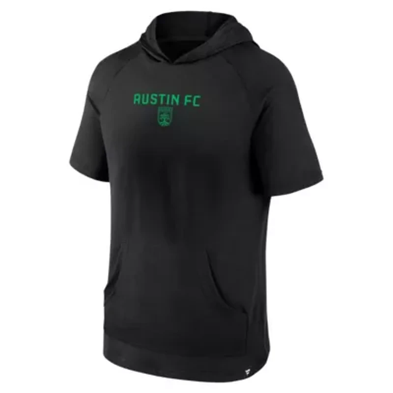 MLS Fanatics Austin FC Match Raglan Short Sleeve Pullover Hoodie