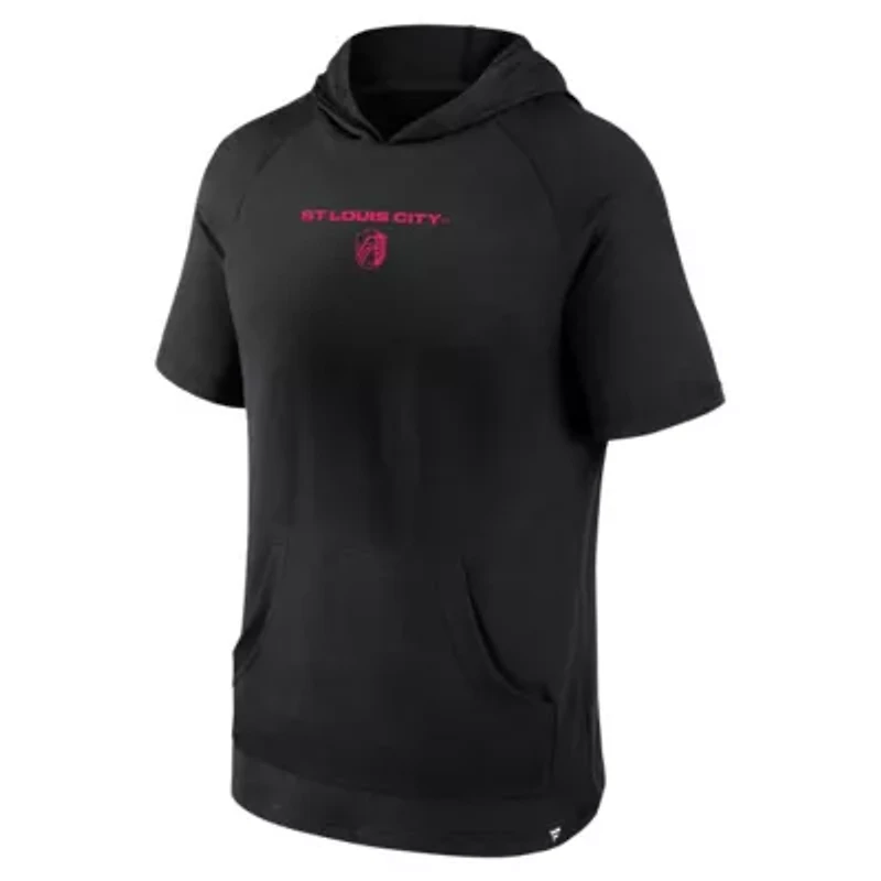 MLS Fanatics St. Louis City SC Match Raglan Short Sleeve Pullover Hoodie