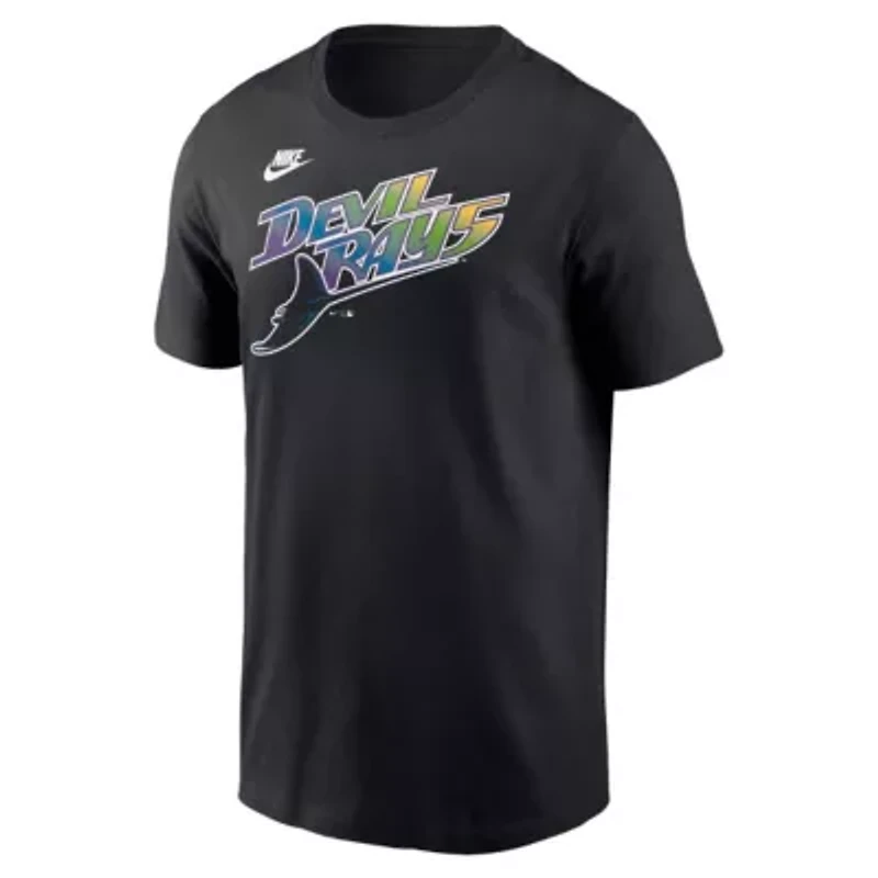 MLB Nike Tampa Bay Rays Cooperstown Collection Wordmark T-Shirt