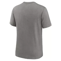 MLB Nike Milwaukee Brewers Cooperstown Collection Local Stack Tri-Blend T-Shirt