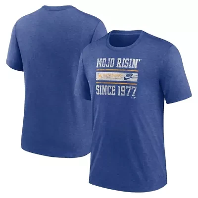 MLB Nike Seattle Mariners Cooperstown Collection Local Stack Tri-Blend T-Shirt