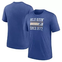 MLB Nike Seattle Mariners Cooperstown Collection Local Stack Tri-Blend T-Shirt