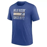 MLB Nike Seattle Mariners Cooperstown Collection Local Stack Tri-Blend T-Shirt