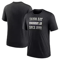 MLB Nike Tampa Bay Rays Cooperstown Collection Local Stack Tri-Blend T-Shirt