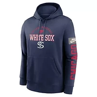 Chicago White Sox MLB Nike Cooperstown Collection Splitter Club Fleece Pullover Hoodie