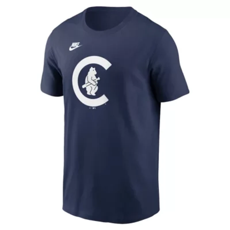 MLB Nike Chicago Cubs Cooperstown Collection Team Logo T-Shirt