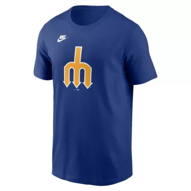 MLB Nike Seattle Mariners Cooperstown Collection Team Logo T-Shirt