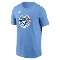 Toronto Blue Jays MLB Nike Powder Cooperstown Collection Team Logo T-Shirt