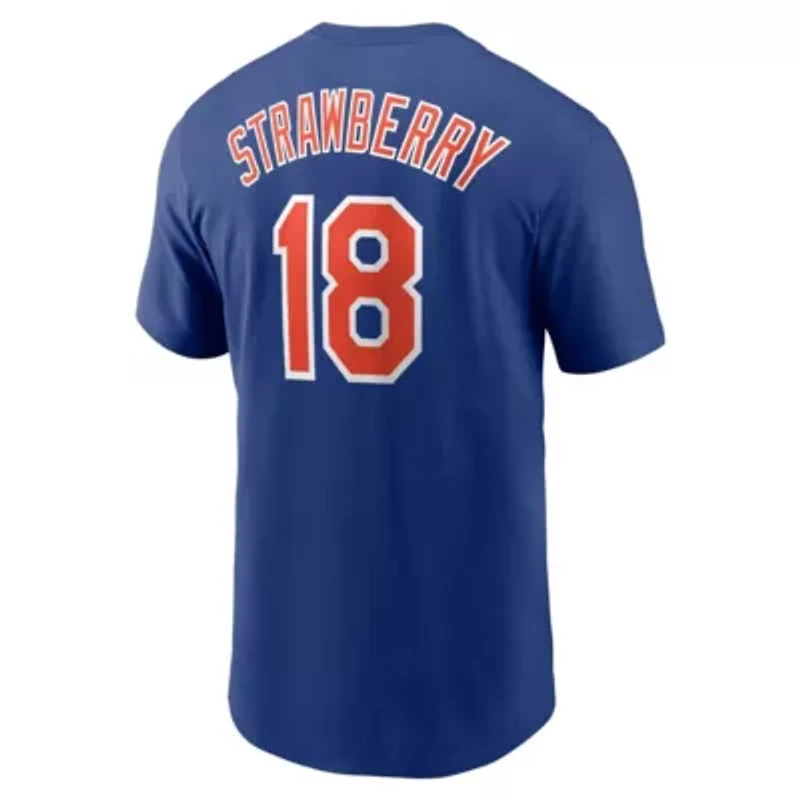 MLB Nike Darryl Strawberry New York Mets Fuse Name & Number T-Shirt