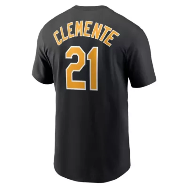 MLB Nike Roberto Clemente Pittsburgh Pirates Fuse Name & Number T-Shirt
