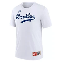 Cooperstown Teams Nike Jackie Robinson Brooklyn Dodgers Collection Tri-Blend Name & Number T-Shirt