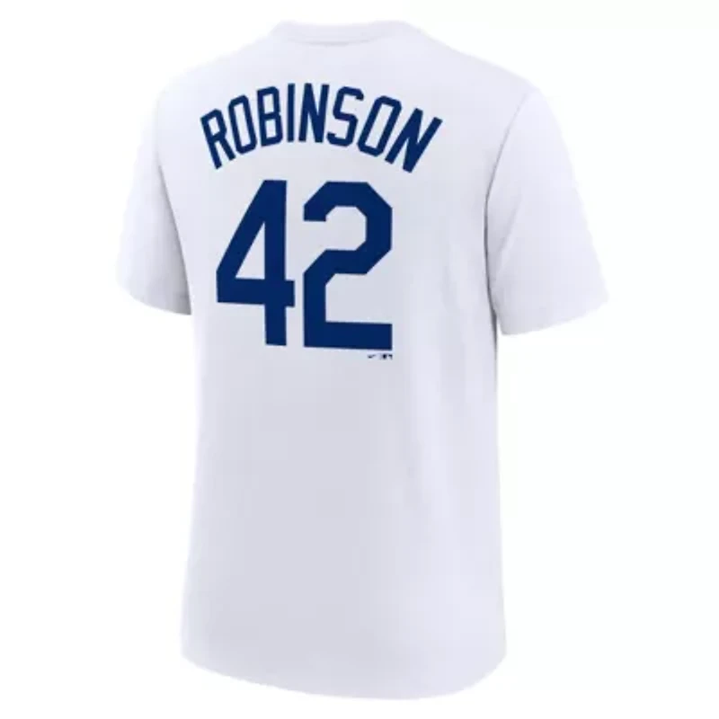 Cooperstown Teams Nike Jackie Robinson Brooklyn Dodgers Collection Tri-Blend Name & Number T-Shirt