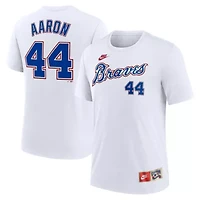 MLB Nike Hank Aaron Atlanta Braves Cooperstown Collection Tri-Blend Name & Number T-Shirt