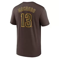 MLB Nike Manny Machado San Diego Padres Legend Name & Number Performance T-Shirt
