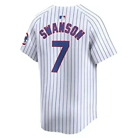MLB Nike Dansby Swanson Chicago Cubs Home Limited Player Jersey