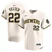 MLB Nike Christian Yelich Milwaukee Brewers Home Limited Player Jersey