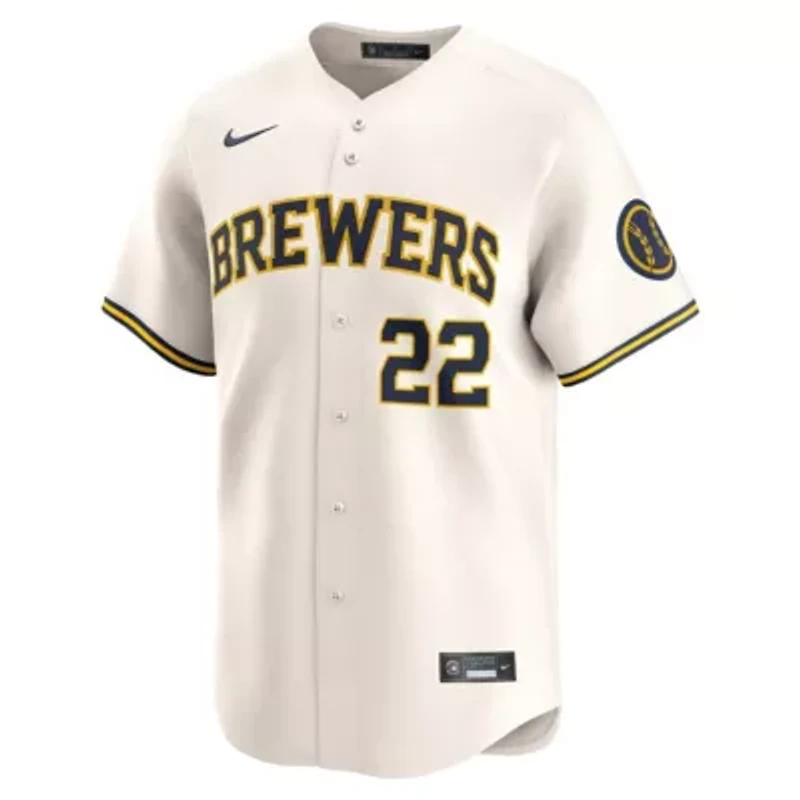 MLB Nike Christian Yelich Milwaukee Brewers Home Limited Player Jersey