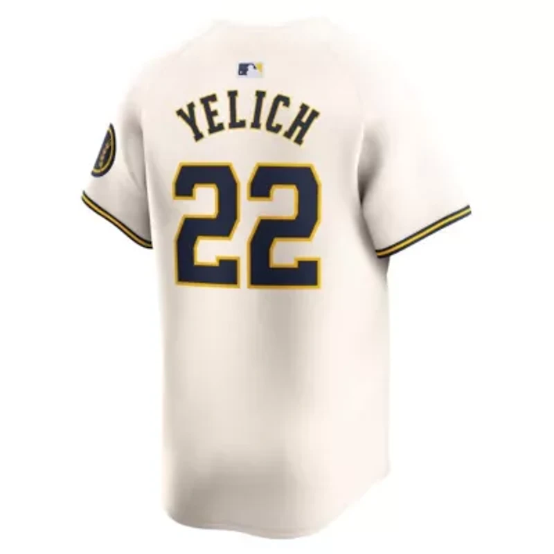 MLB Nike Christian Yelich Milwaukee Brewers Home Limited Player Jersey