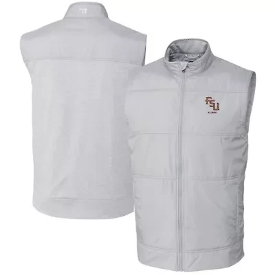 NCAA Florida State Seminoles Alumni Logo Stealth Hybrid Quilted Windbreaker Full-Zip Vest