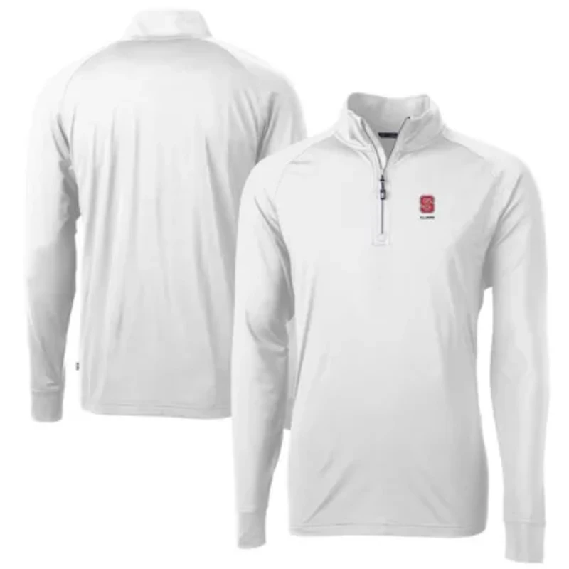 NCAA NC State Wolfpack Alumni Logo Adapt Eco Knit Stretch Recycled Quarter-Zip Pullover Top