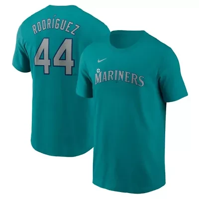 MLB Nike Julio Rodríguez Seattle Mariners Fuse Name & Number T-Shirt