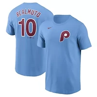MLB Nike J.T. Realmuto Light Philadelphia Phillies Fuse Name & Number T-Shirt
