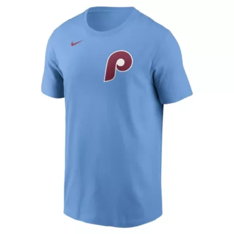 MLB Nike J.T. Realmuto Light Philadelphia Phillies Fuse Name & Number T-Shirt